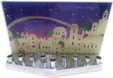 CHANUKAH GLASS MENORAH