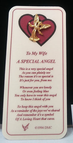 WIFE SPECIAL ANGEL PIN & BOOKMARK