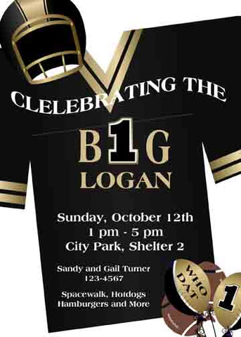 LARGE JERSEY CUSTOM INVITATION